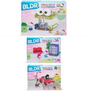 3 Sets BLDR Hello Kitty and Friends Building Sets Keroppi Badtz-Maru My Melody
